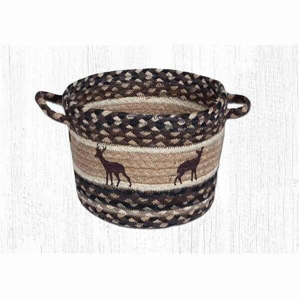 Palacedesigns 13 x 9 in. Deer Silhouettes Medium Utility Basket PA2845080